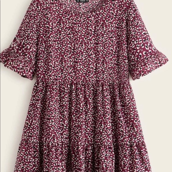 EUC SHEIN MIDI tiered ruffle 1XL Dress Bundle - Picture 8 of 8